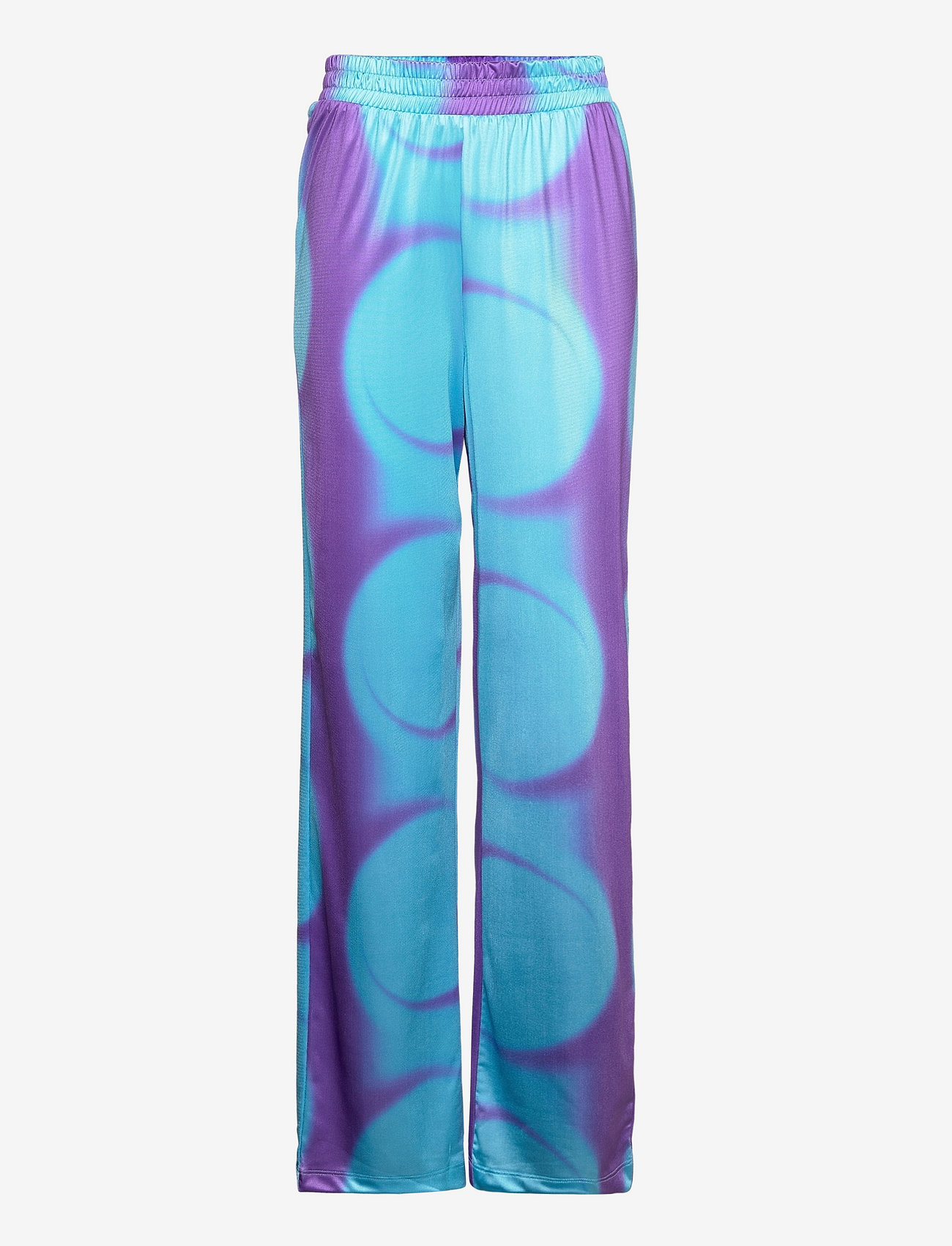 Hosbjerg - Funda Asta Pants - bukser med brede ben - water circle purple/blue - 0