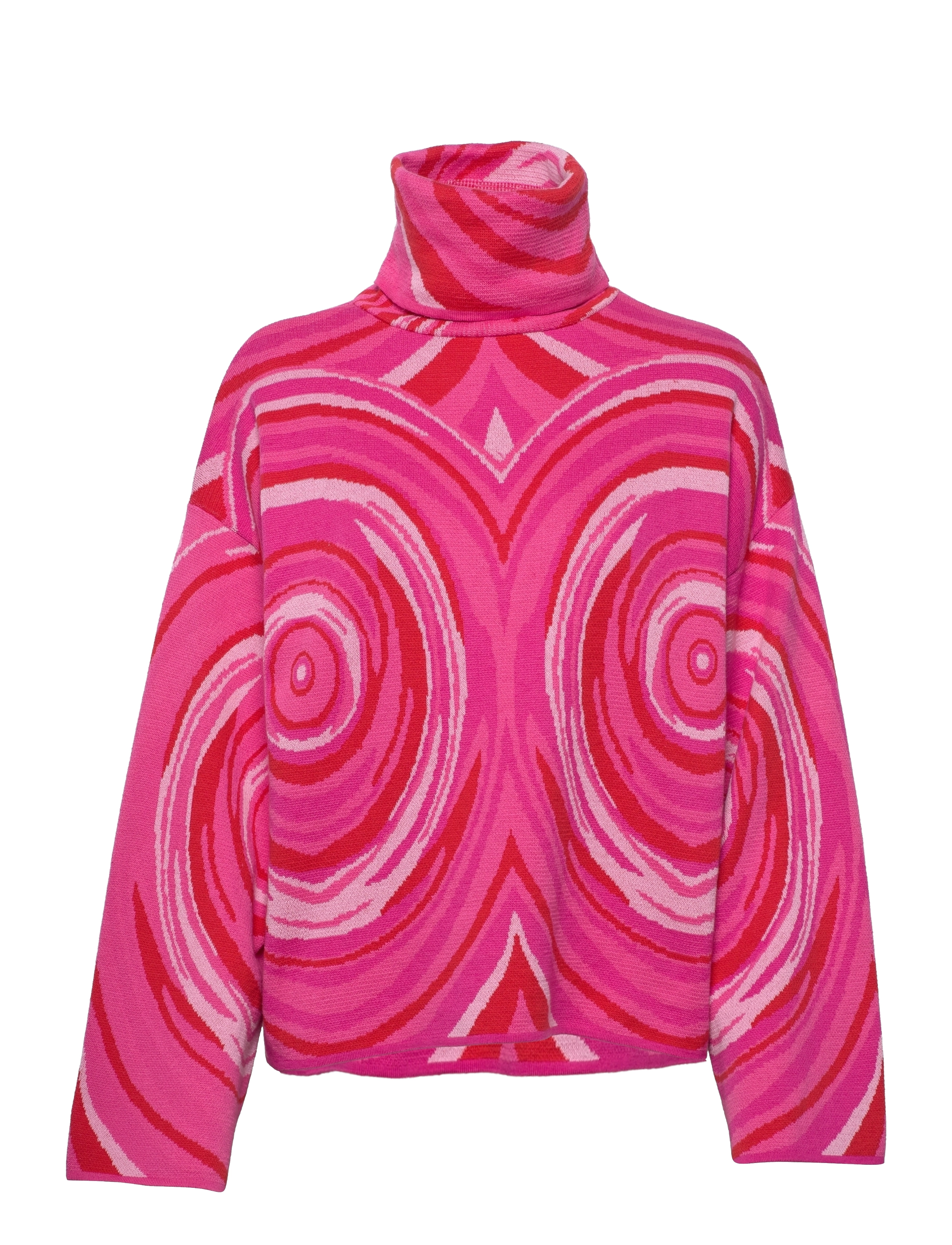 Hosbjerg - Fiona Corsa Turtleneck - swirl pink - 0