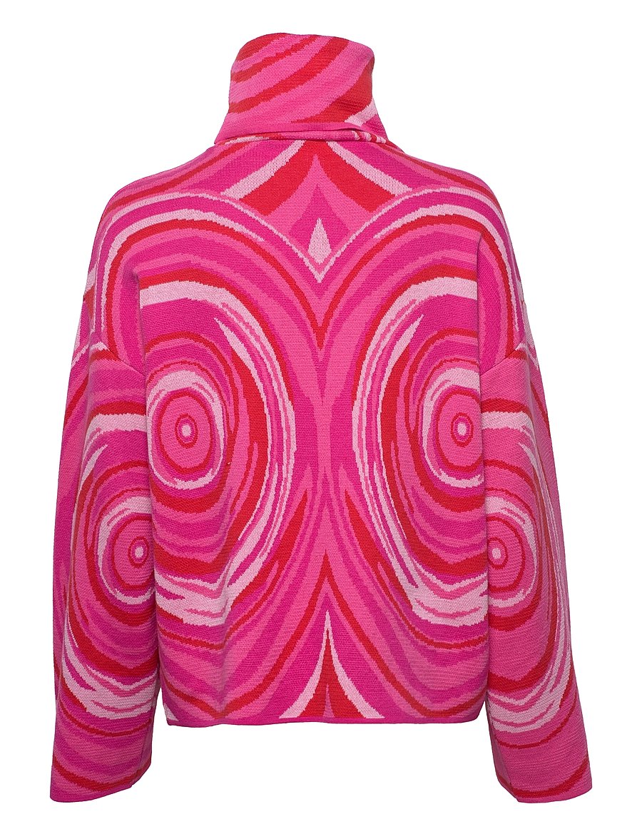 Hosbjerg - Fiona Corsa Turtleneck - swirl pink - 1