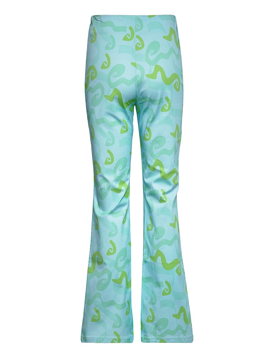 Hosbjerg - Fava Vilma Pants - schlaghose - sea grass blue - 1