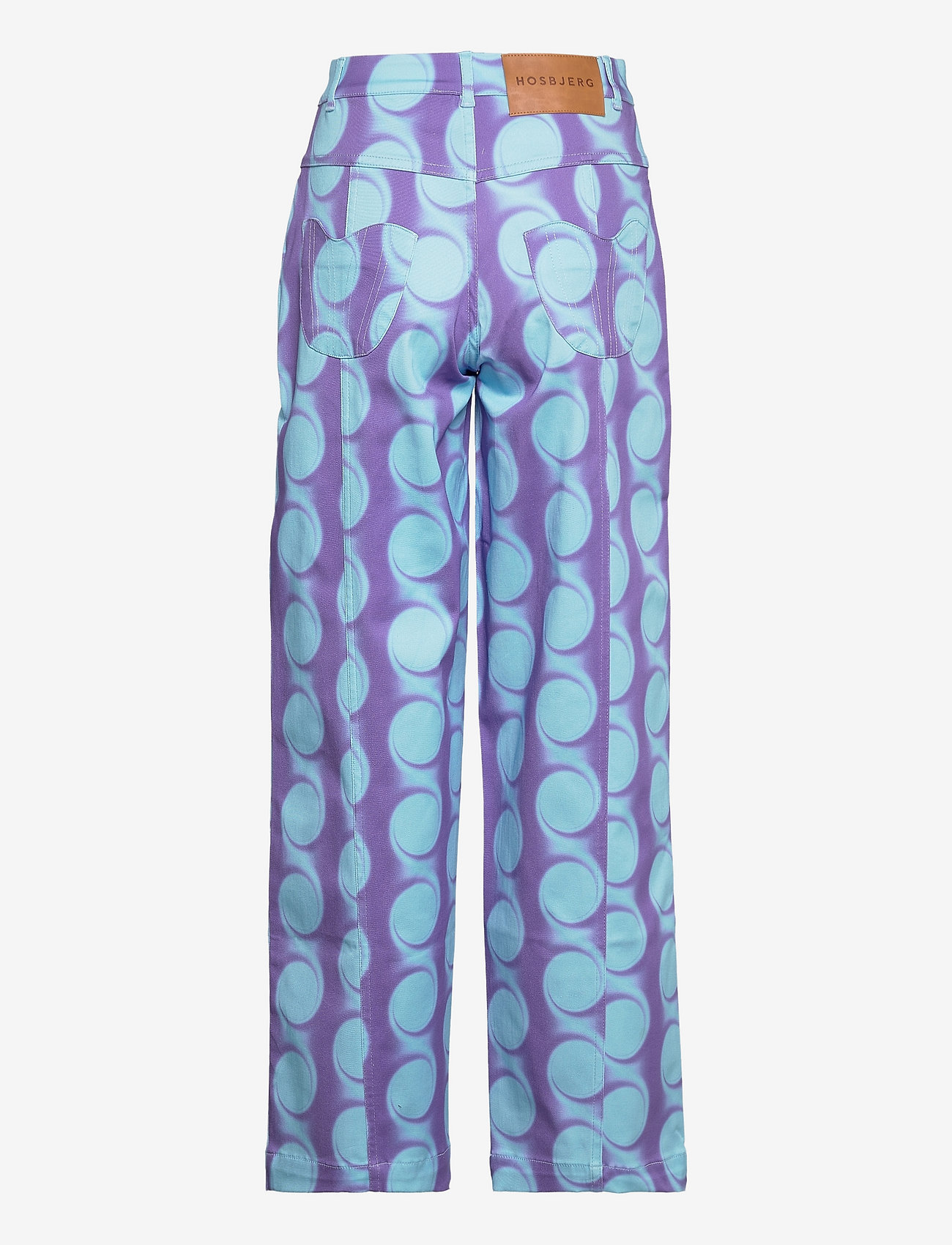 Hosbjerg - Frida Pants - laia säärega püksid - water circle purple/blue - 1