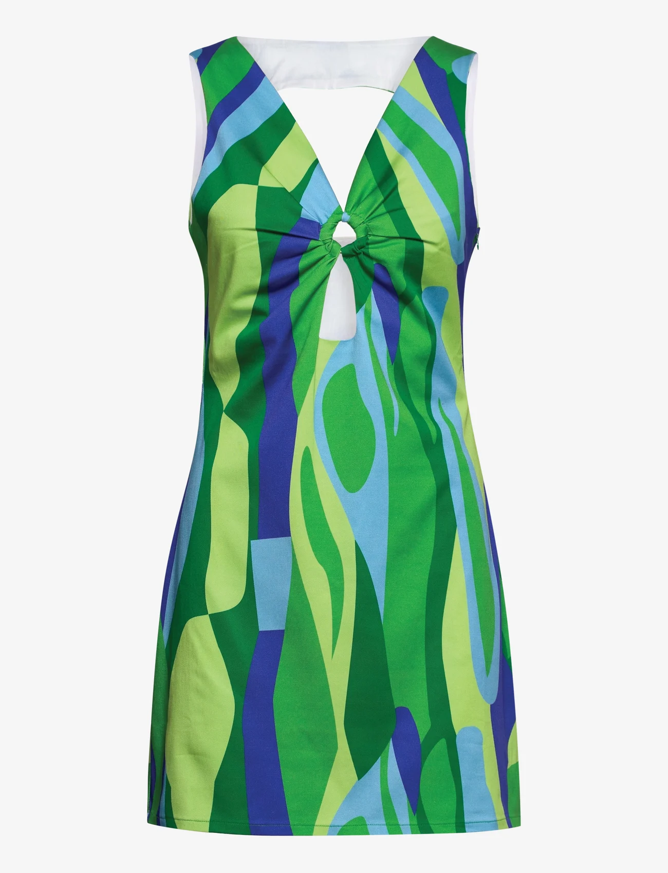 Hosbjerg - Glam Paloma Dress - korte jurken - green landscape - 0