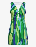 Glam Paloma Dress - GREEN LANDSCAPE