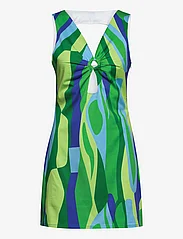 Hosbjerg - Glam Paloma Dress - korte jurken - green landscape - 0