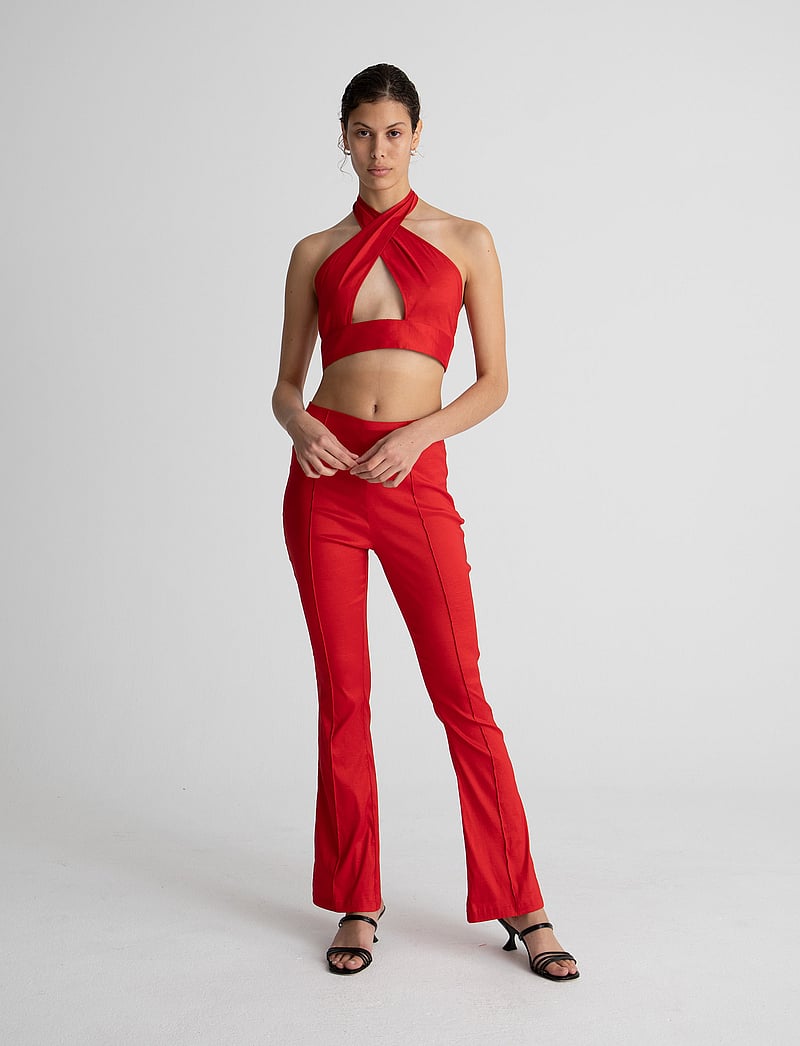 Hosbjerg - Glory Pants - flare bukser - red - 4