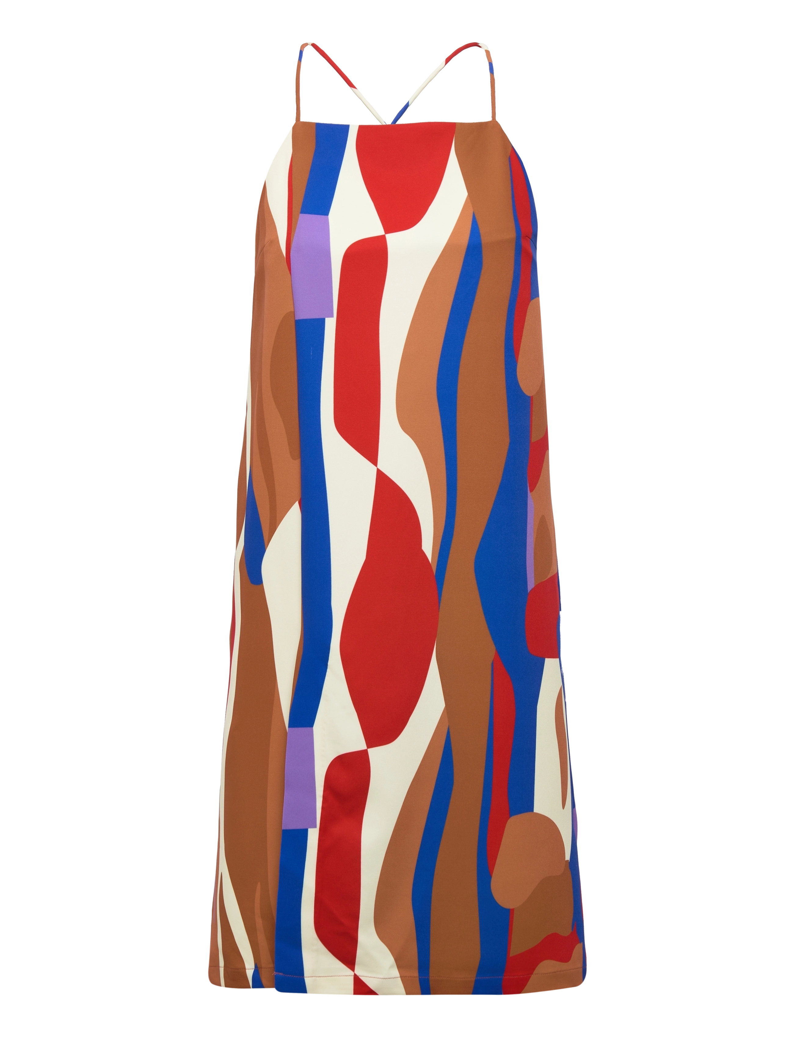 Hosbjerg - Greta Adele Slip Dress - red landscape - 1