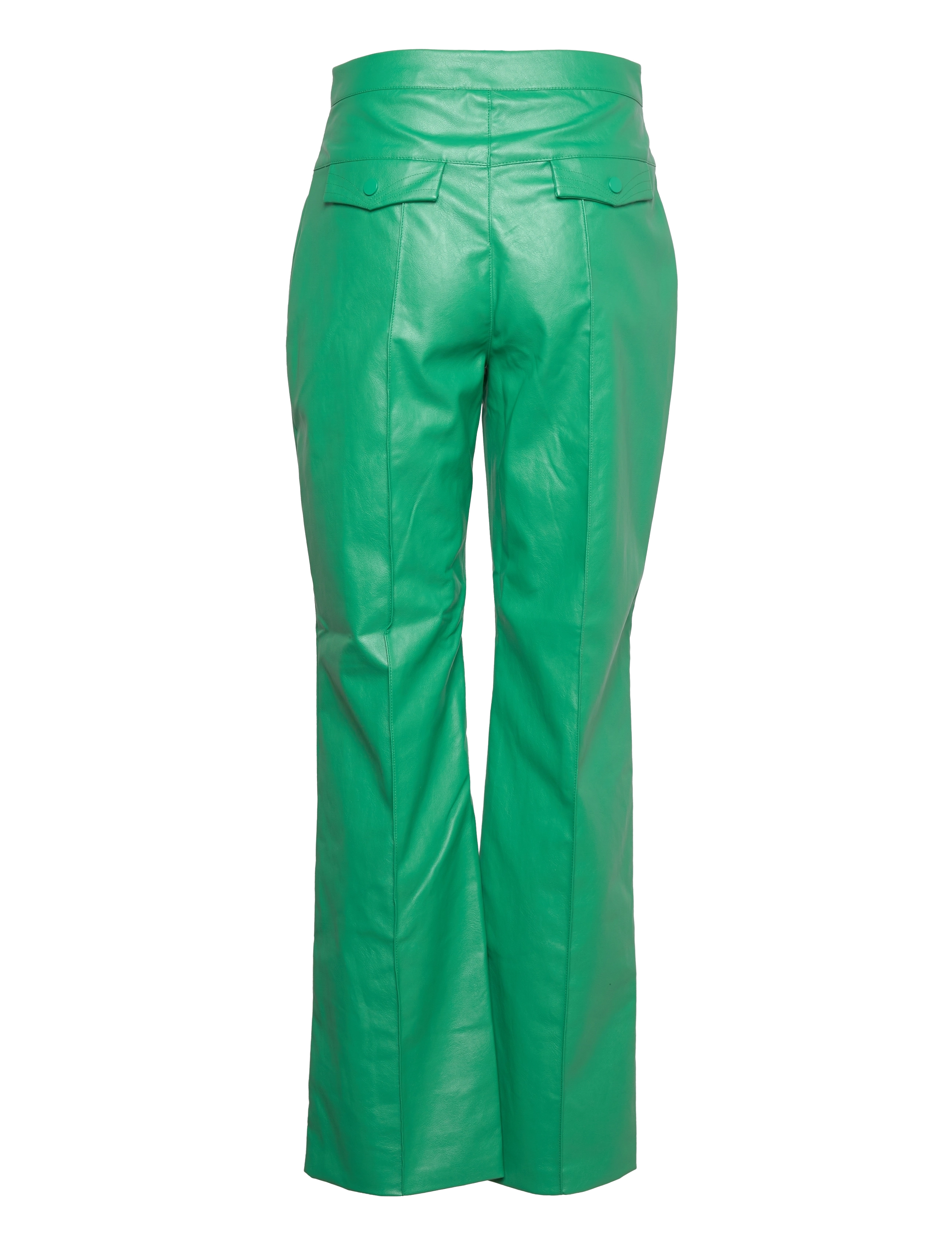 Hosbjerg - Gwen Emilie Pants - læderbukser - green - 2