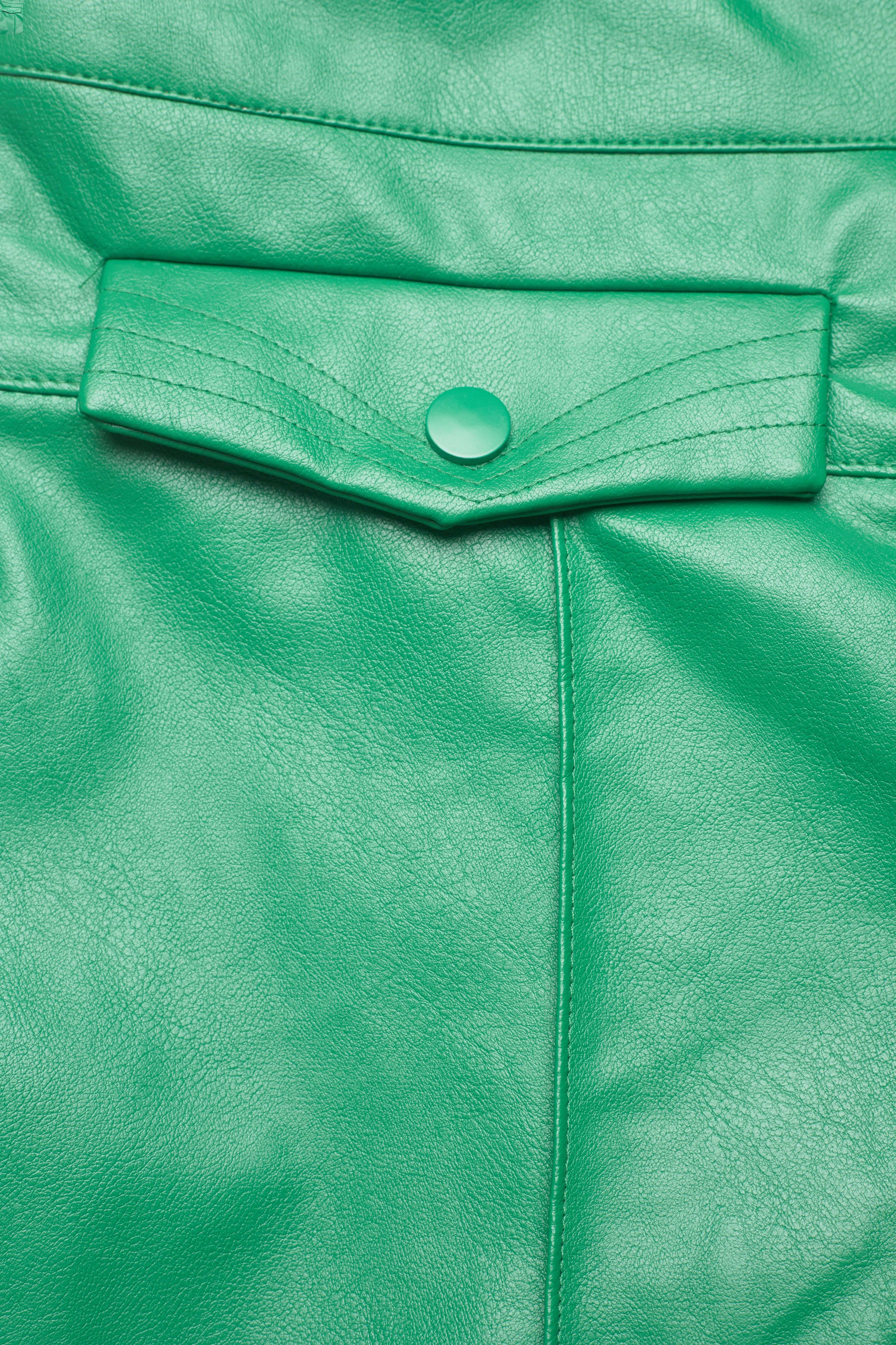 Hosbjerg - Gwen Emilie Pants - læderbukser - green - 3