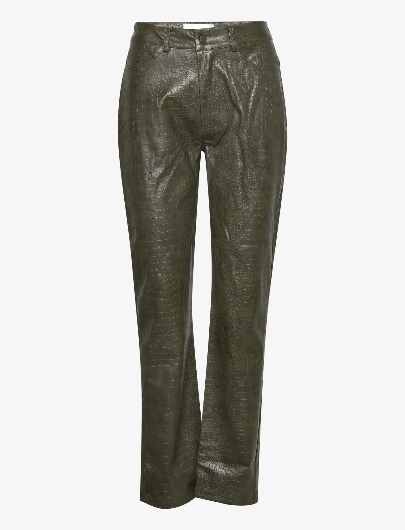 Hosbjerg - Haze Croc Pants - party wear at outlet prices - army - 0