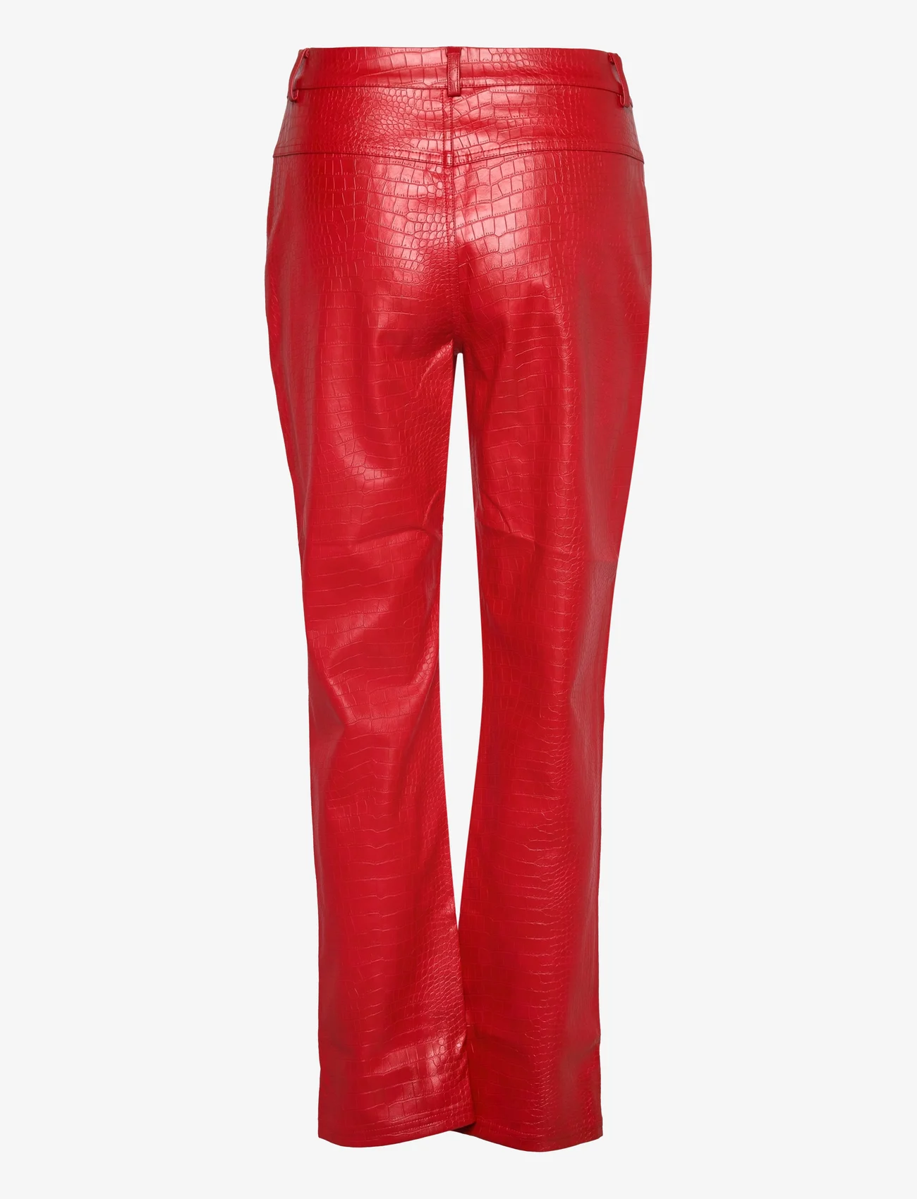 Hosbjerg - Haze Croc Pants - vakarėlių drabužiai išparduotuvių kainomis - red - 1
