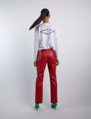 Hosbjerg - Haze Croc Pants - vakarėlių drabužiai išparduotuvių kainomis - red - 5