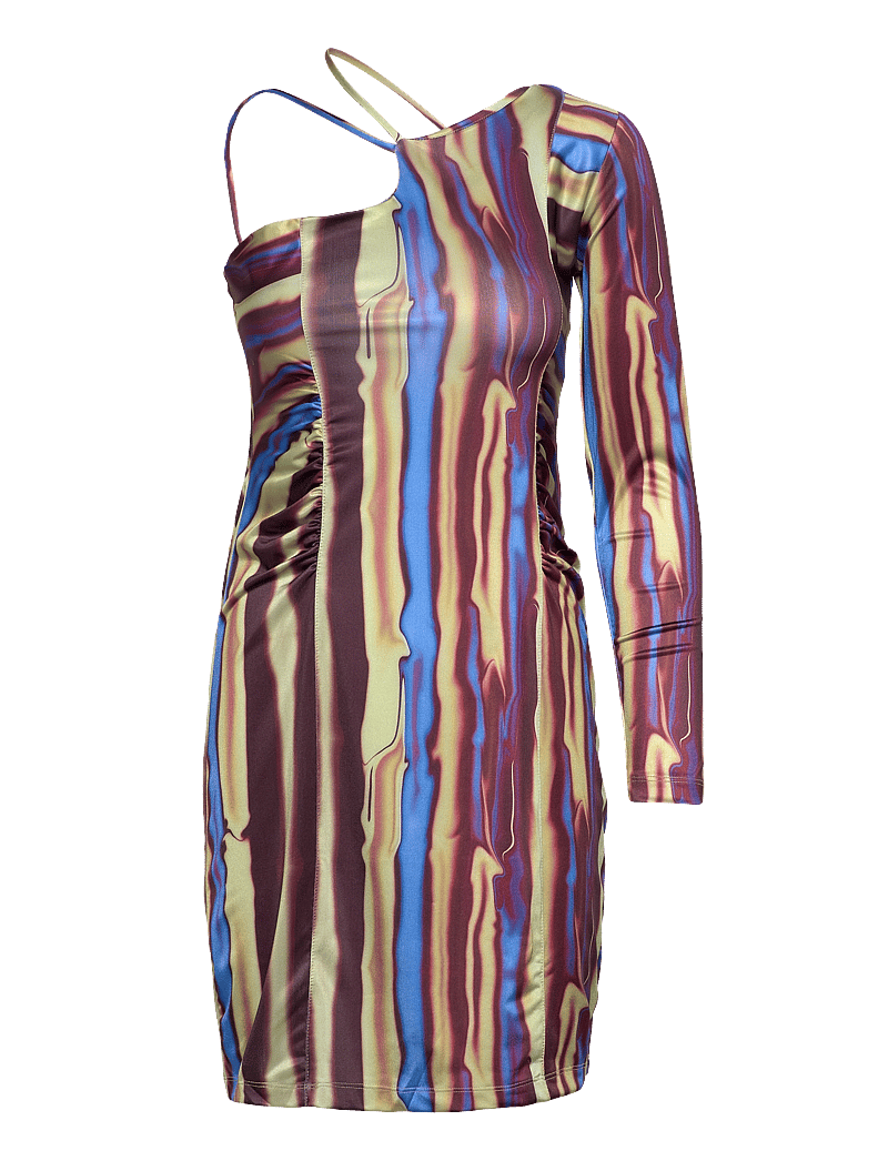 Hosbjerg - Holda Asta Dress - festkjoler - green forest bark - 1