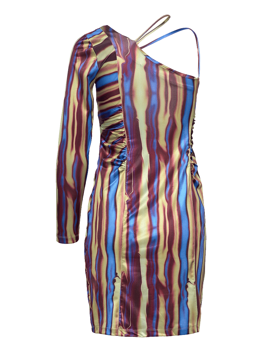 Hosbjerg - Holda Asta Dress - festkjoler - green forest bark - 2