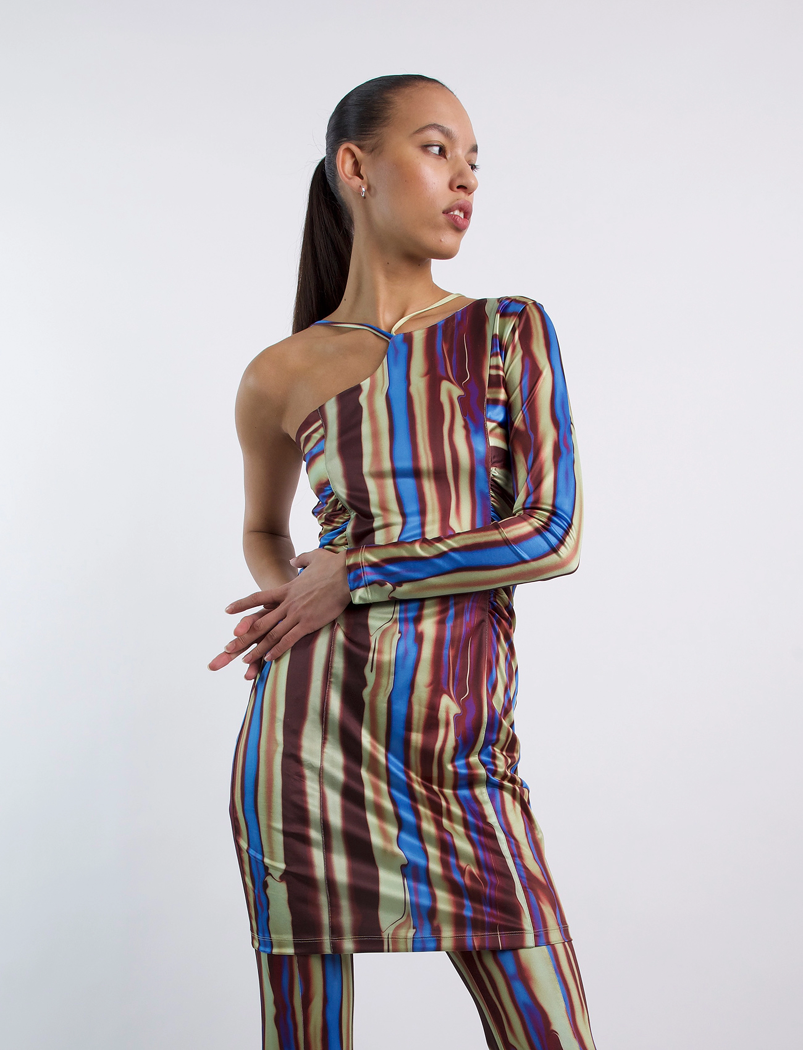 Hosbjerg Holda Asta Dress, S, Dresses, Mehrfarbig/gemustert - Short Frauen