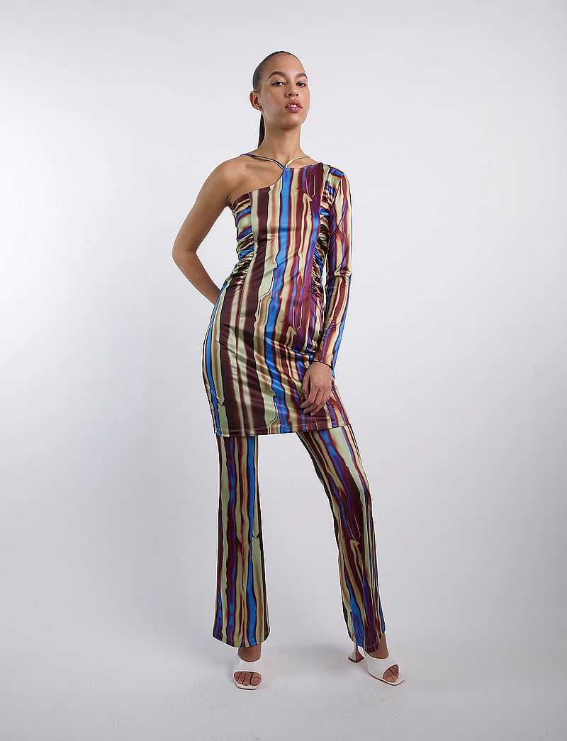 Hosbjerg - Holda Asta Dress - festkjoler - green forest bark - 3