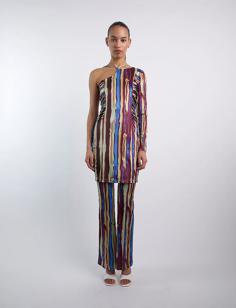 Hosbjerg - Holda Asta Dress - festkjoler - green forest bark - 4