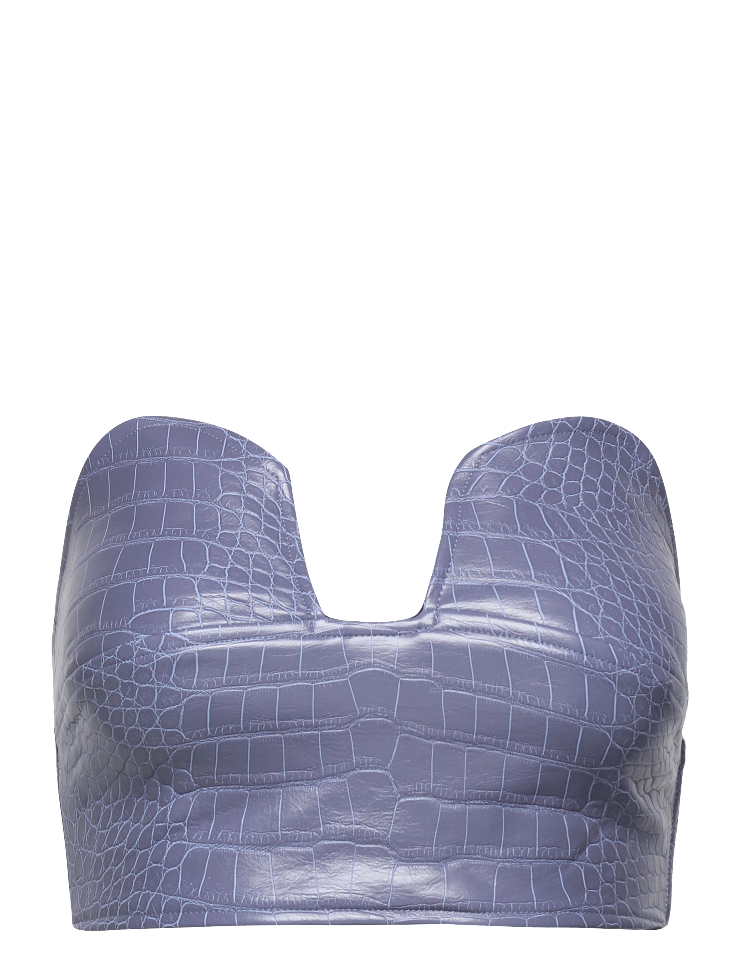 HOSBJERG Irah Croc Oberteil Blau - S - Damen