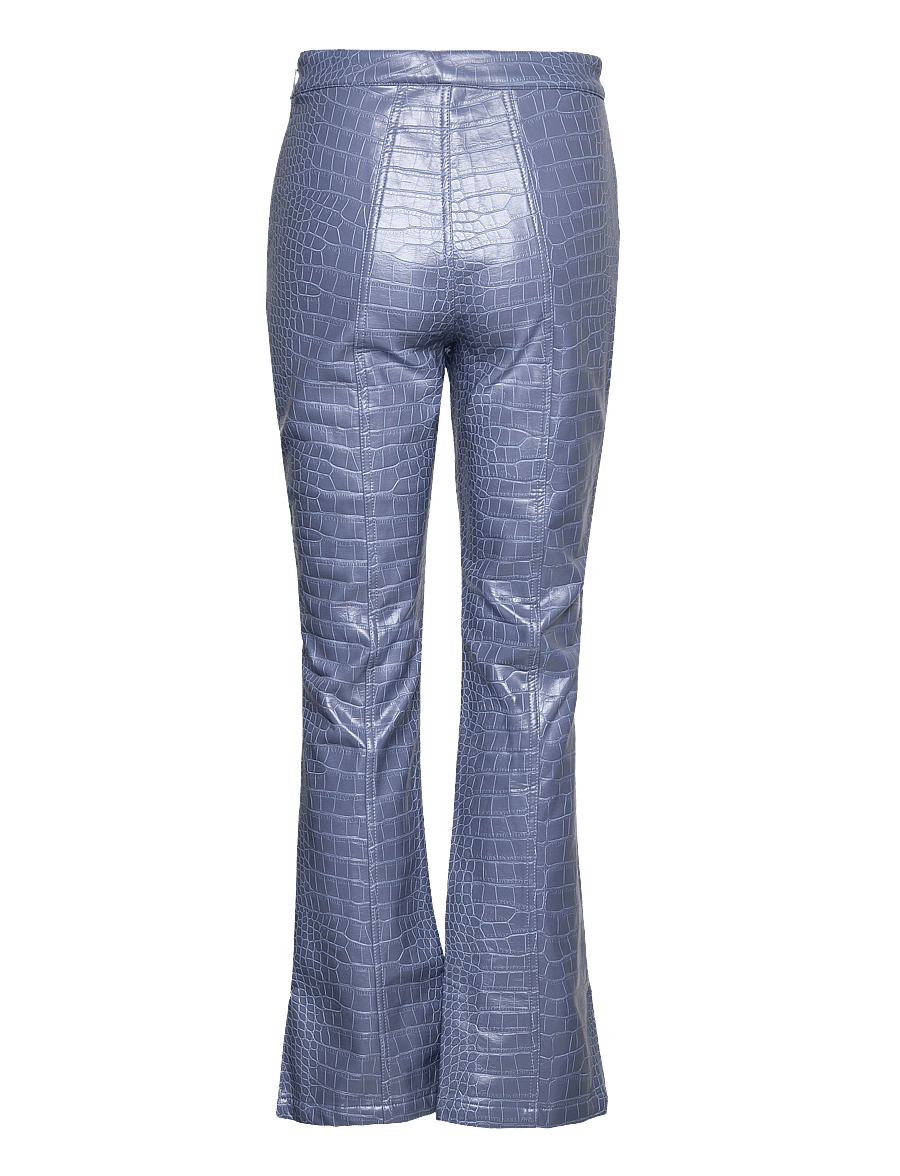 Hosbjerg - Irah Croc Pants - schlaghosen - dust blue - 1