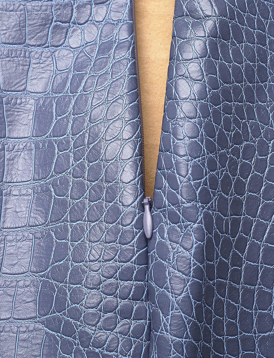 Hosbjerg - Irah Croc Pants - schlaghosen - dust blue - 2