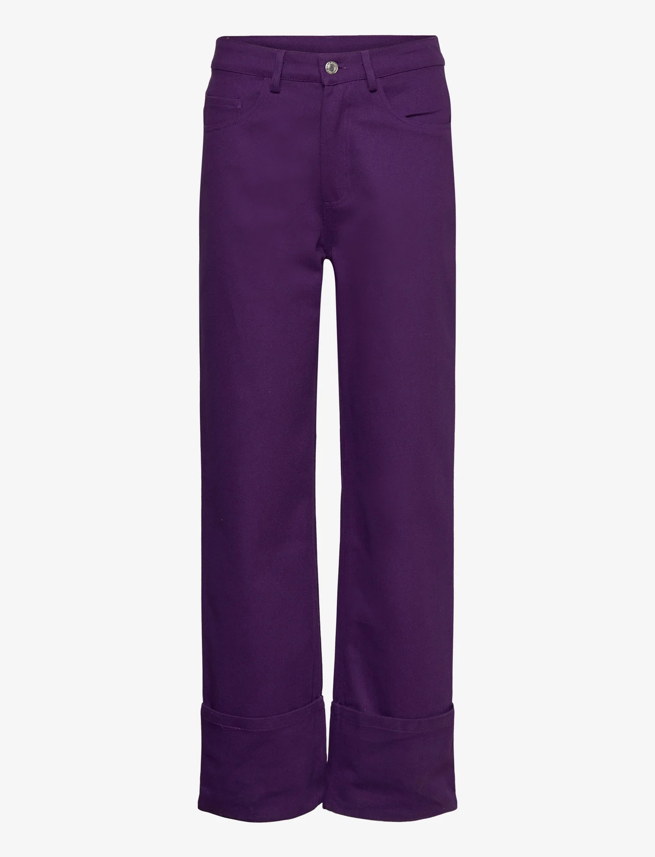 Hosbjerg - Iben Alexa Cuff Pants - straight jeans - purple - 0