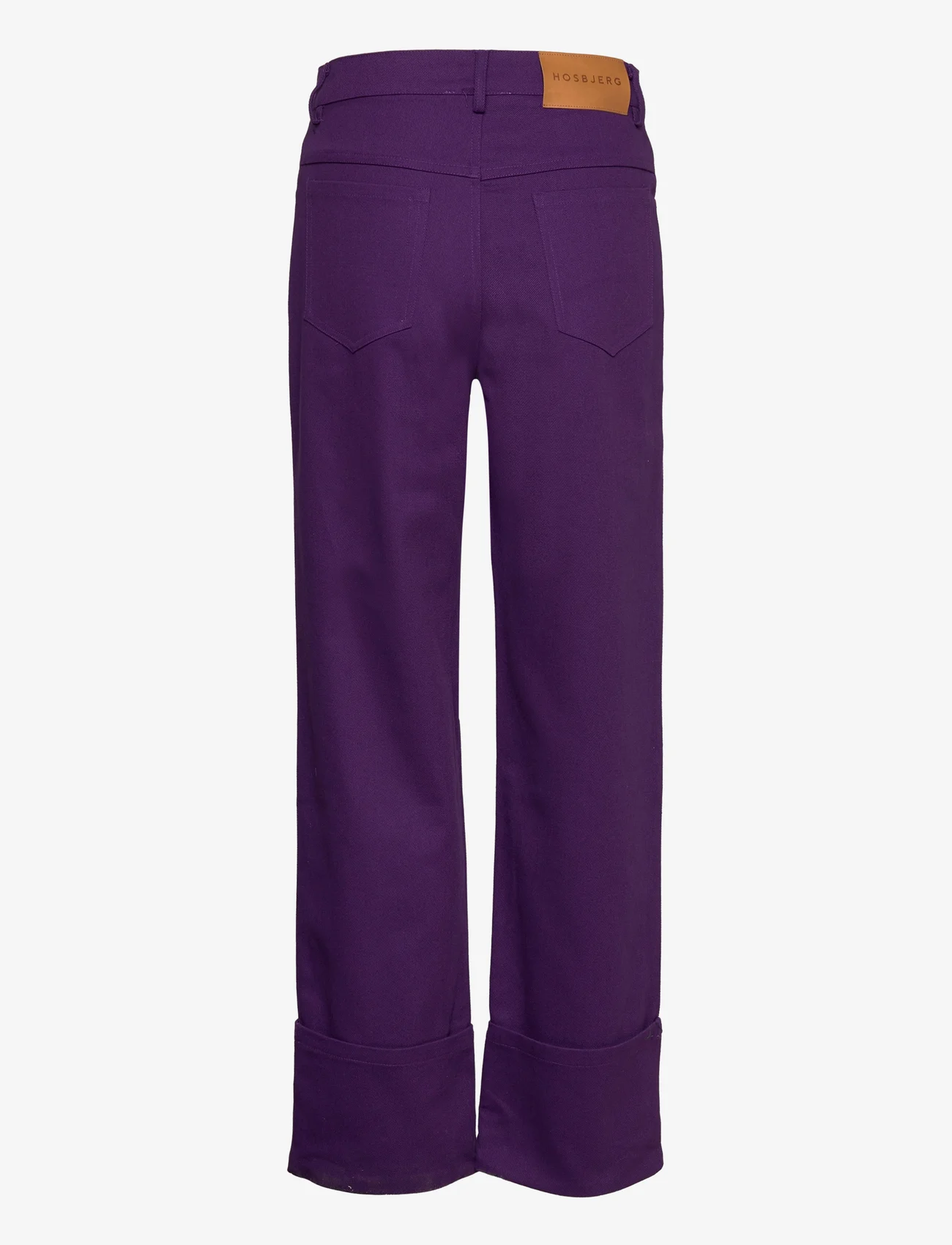 Hosbjerg - Iben Alexa Cuff Pants - straight jeans - purple - 1