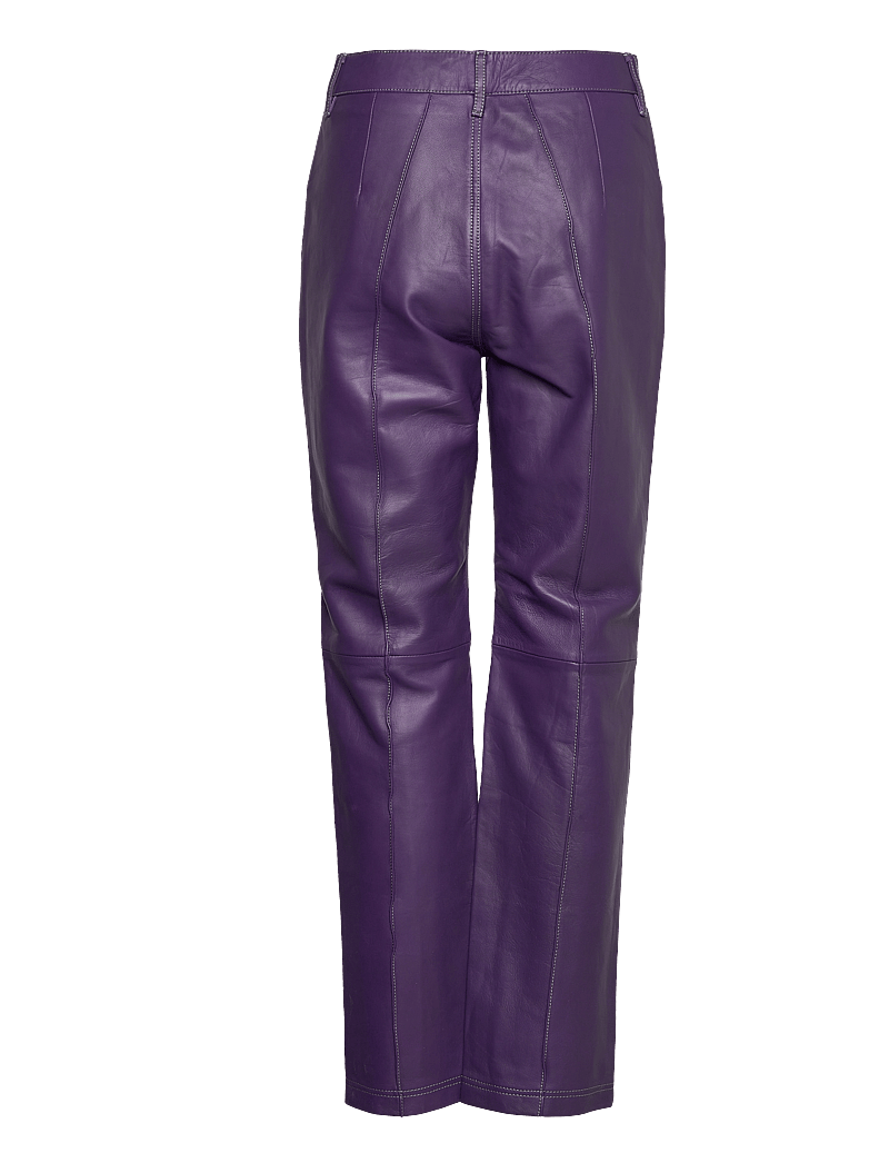 Purple leather pants deals womens