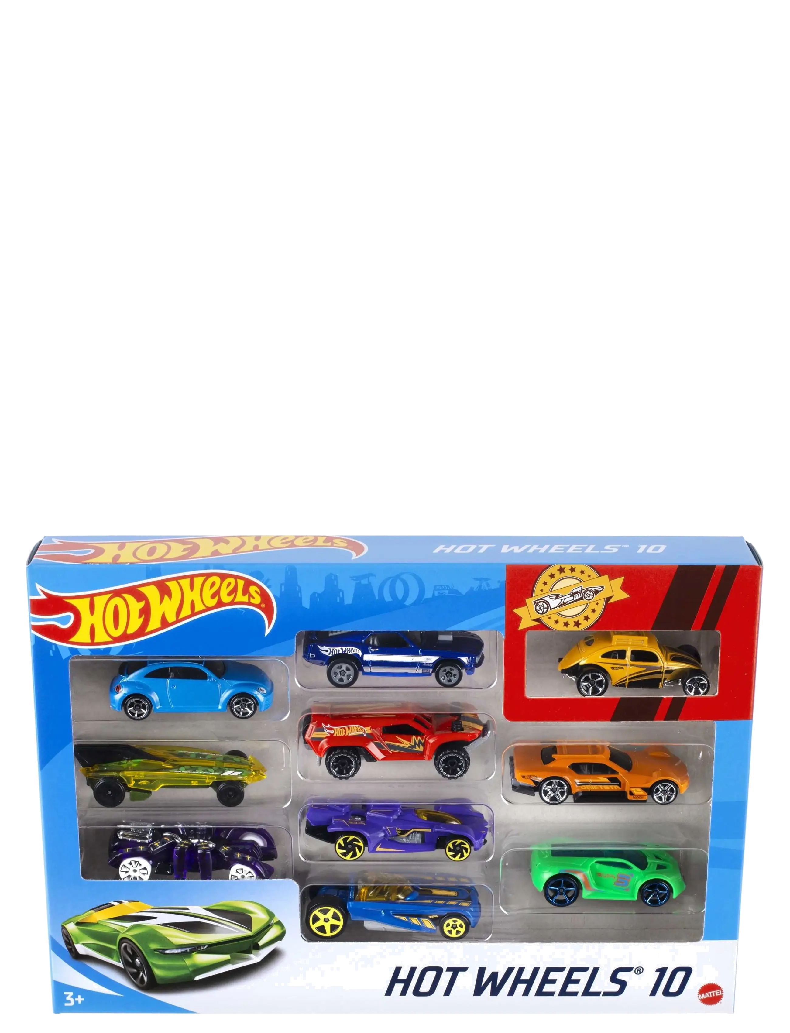 Hot Wheels Set Of 10 1:64 Scale Toy Trucks And Cars For Kids & Collectors, One Size, Blue, Legetøjsbiler Og -Køretøjer > Legetøjsbiler, Børn