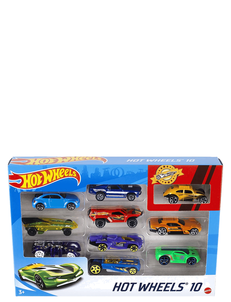 Hot Wheels - Set of 10 1:64 Scale Toy Trucks and Cars for Kids & Collectors - multi color - 1