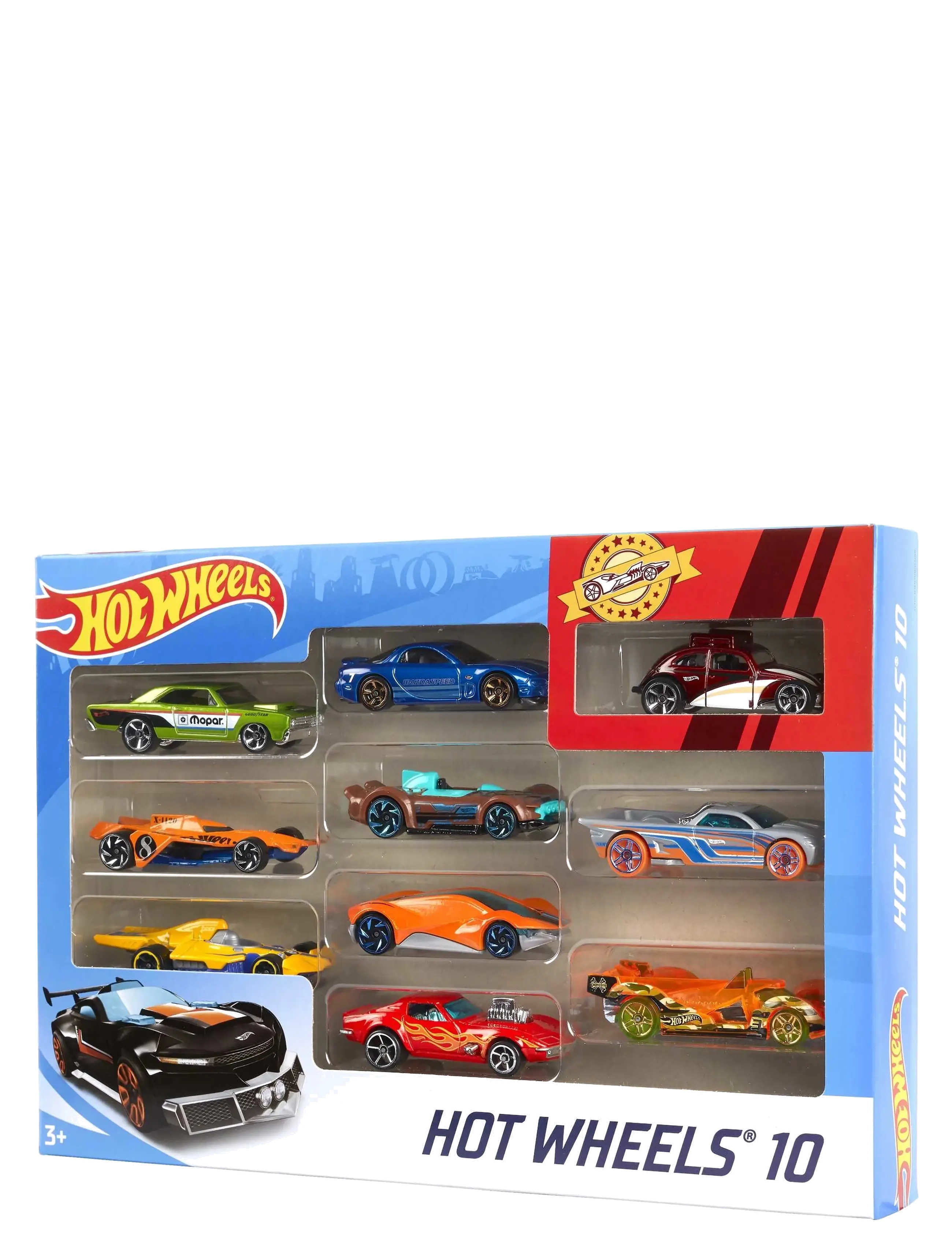 Hot Wheels - Set of 10 1:64 Scale Toy Trucks and Cars for Kids & Collectors - lekebiler - multi color - 4