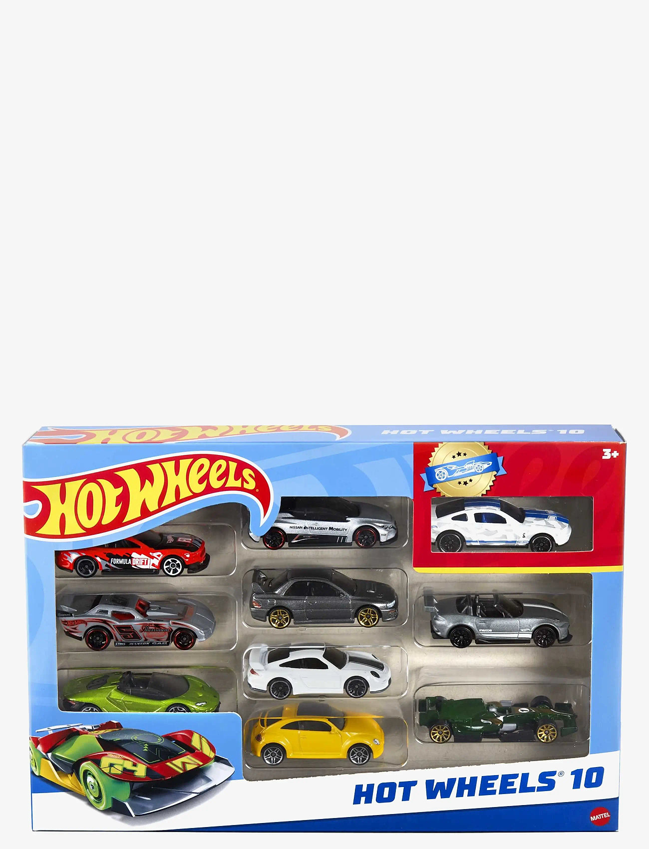 Hot Wheels - Set of 10 1:64 Scale Toy Trucks and Cars for Kids & Collectors - legetøjsbiler - multi color - 5