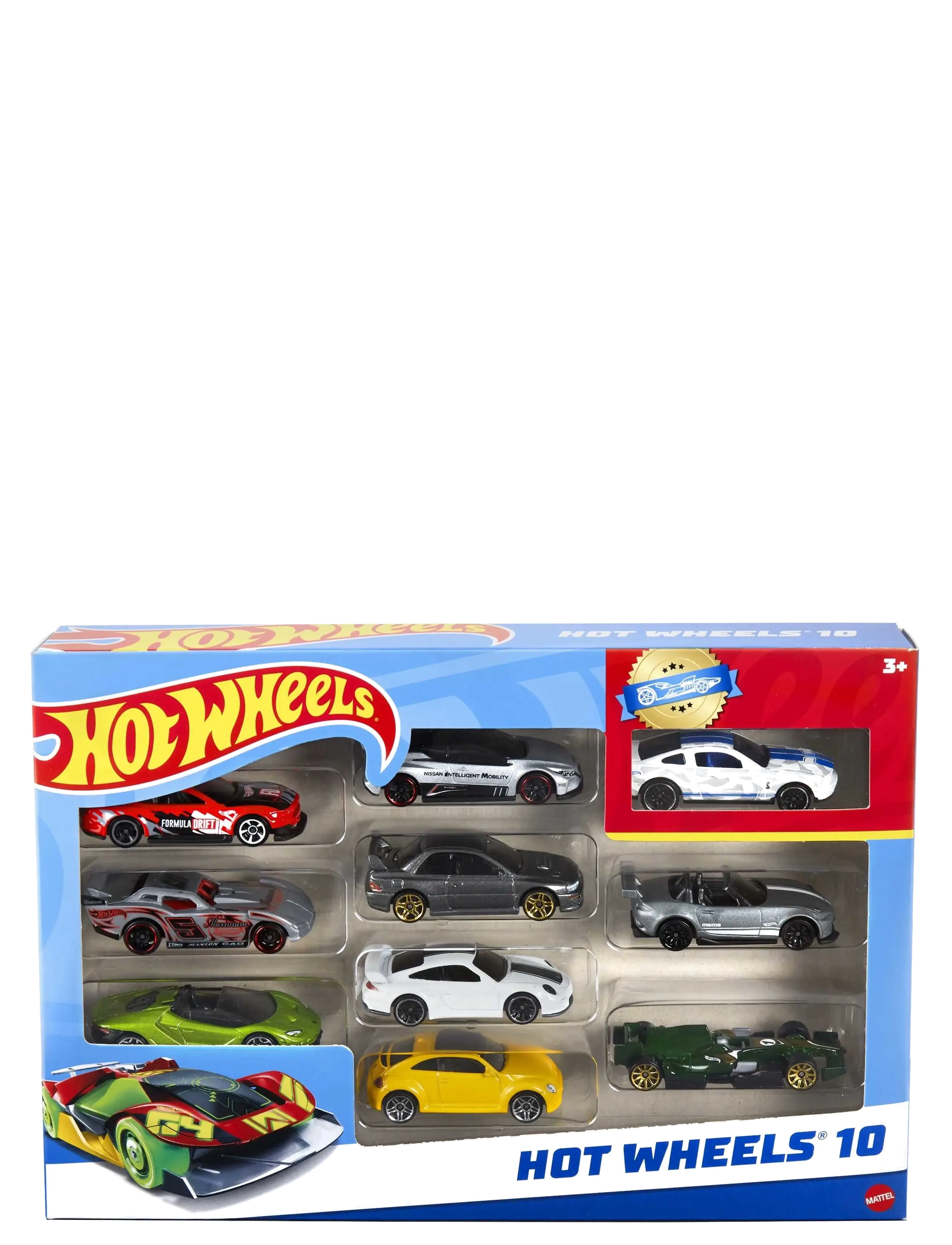Hot Wheels - Set of 10 1:64 Scale Toy Trucks and Cars for Kids & Collectors - lekebiler - multi color - 5