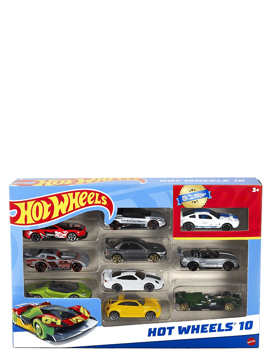 Hot Wheels - Set of 10 1:64 Scale Toy Trucks and Cars for Kids & Collectors - multi color - 5