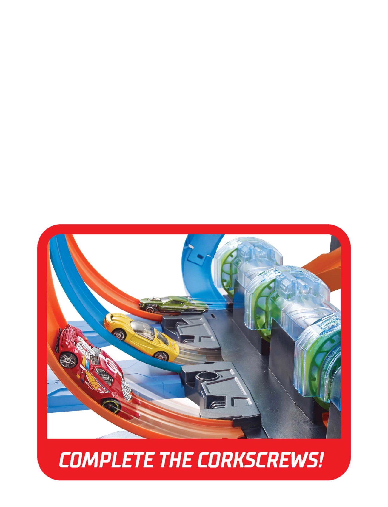 Hot Wheels - Action Corkscrew Crash Track Set - multi color - 3