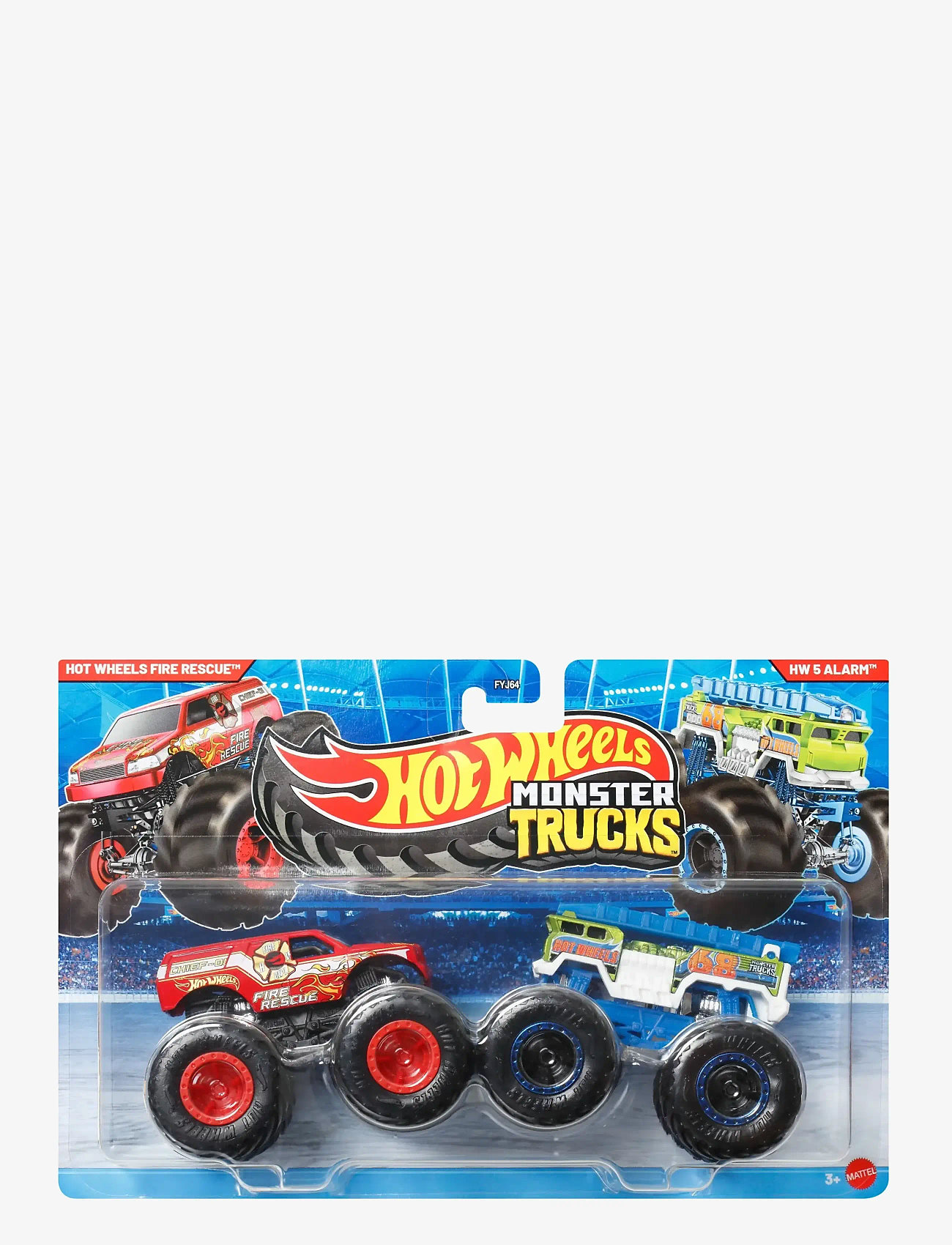 Hot Wheels - Monster Trucks Demolition Doubles, 2-Pack of 1:64 Scale Toy Trucks - toy cars - multi color - 1