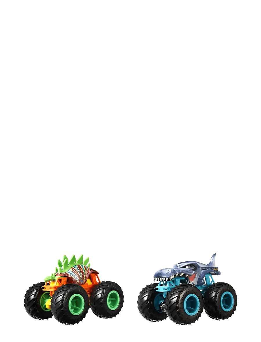 Hot Wheels - Monster Trucks Demolition Doubles, 2-Pack of 1:64 Scale Toy Trucks - mänguautod - multi color - 5