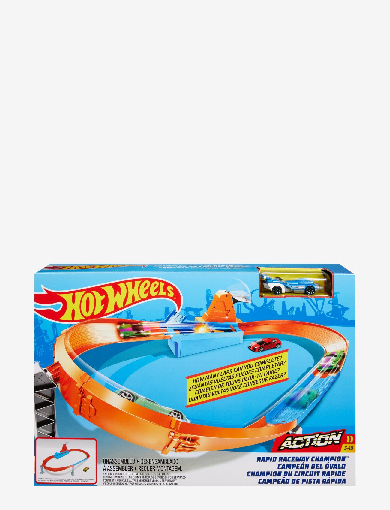 Hot Wheels - Action Rapid Raceway Champion Play Set - multi color - 1