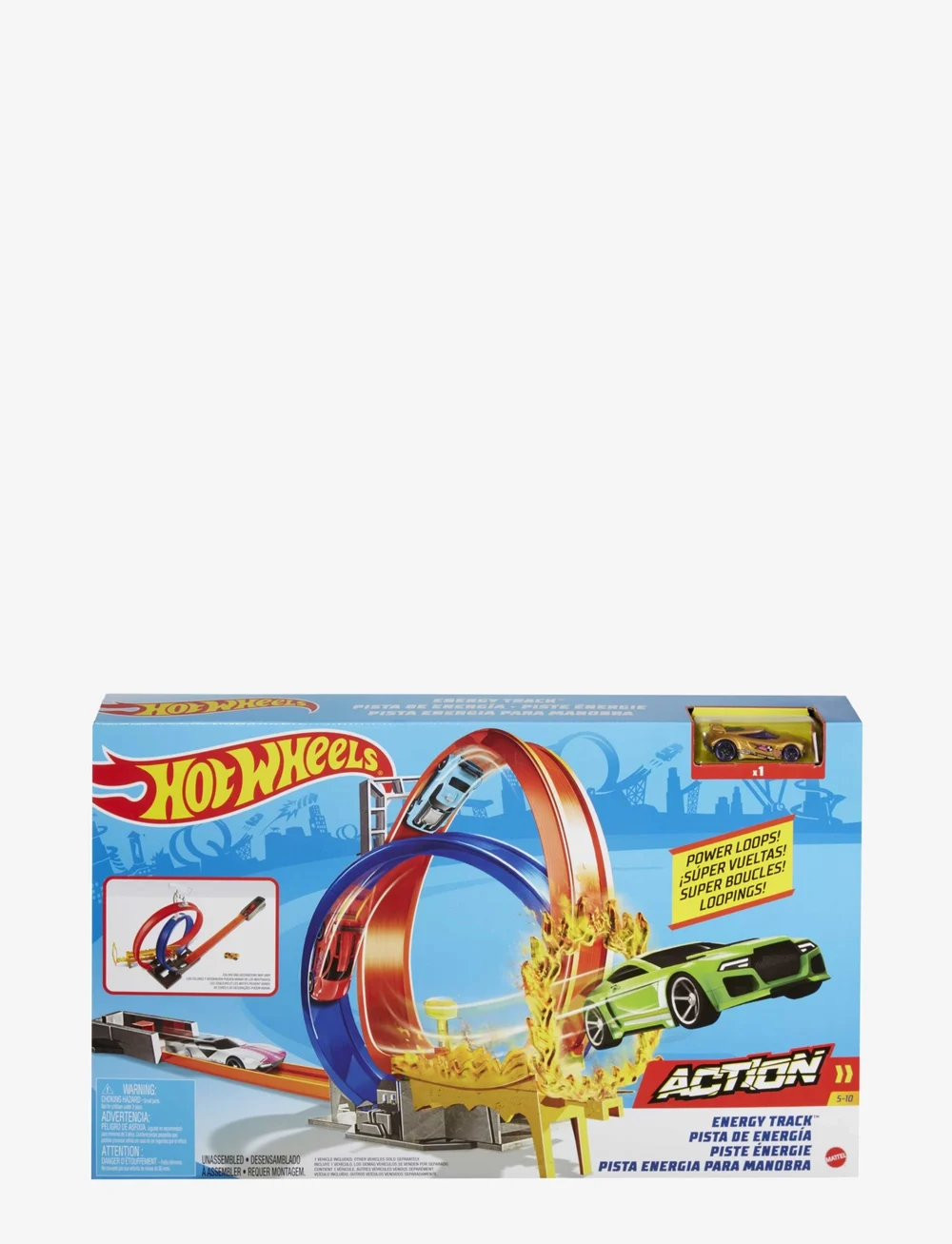 Hot Wheels Action cobblestoned Energy Track