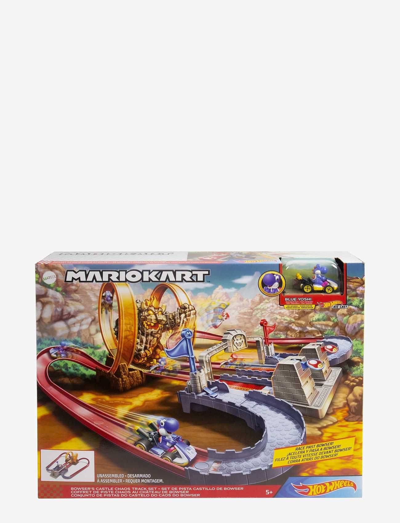 Hot Wheels - Mario Kart MarioKart Bowsers Castle Chaos Play Set - autoradat - multi color - 0