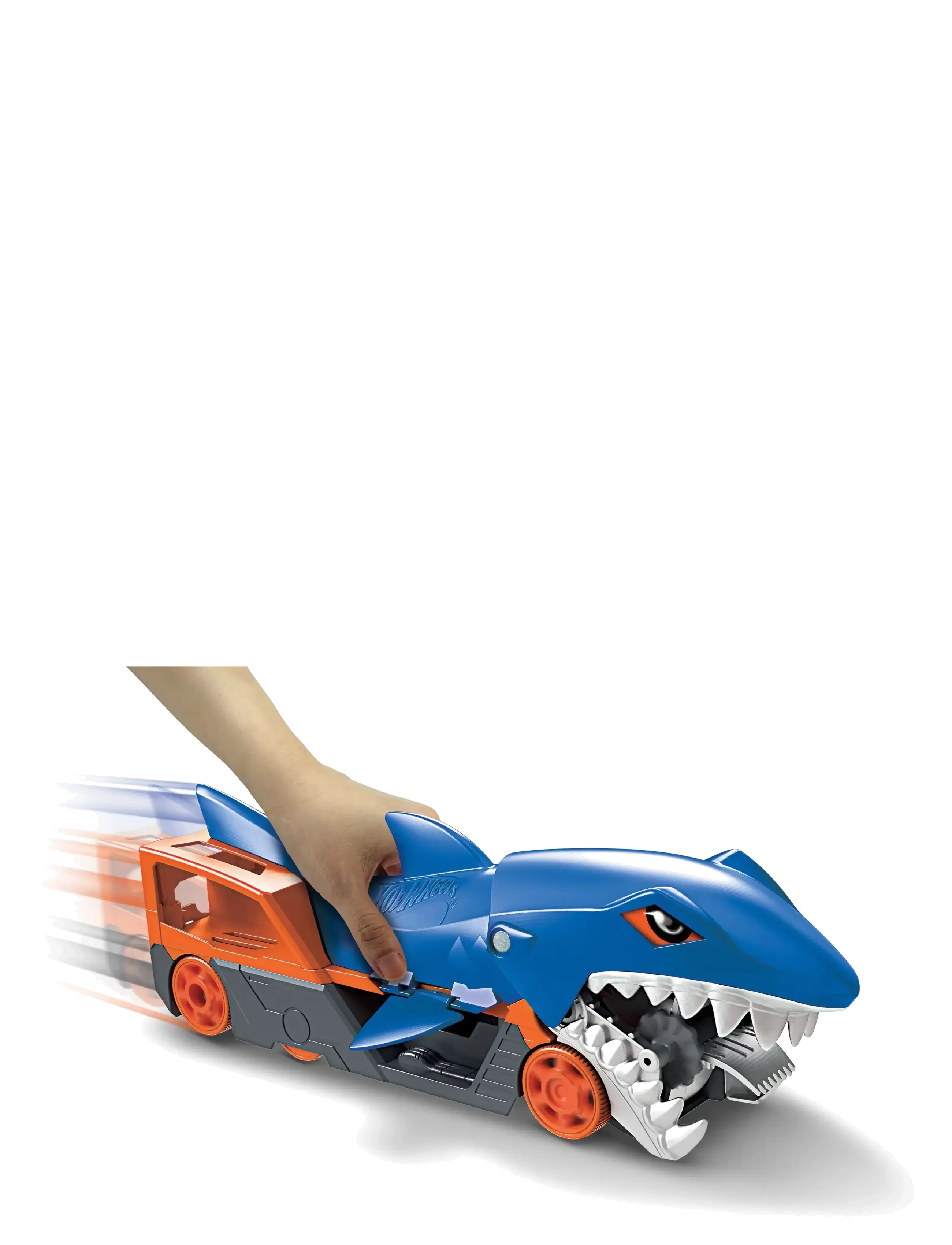 Hot Wheels - City Shark Chomp Transporter Playset & Diecast Car - mänguautod - multi color - 4