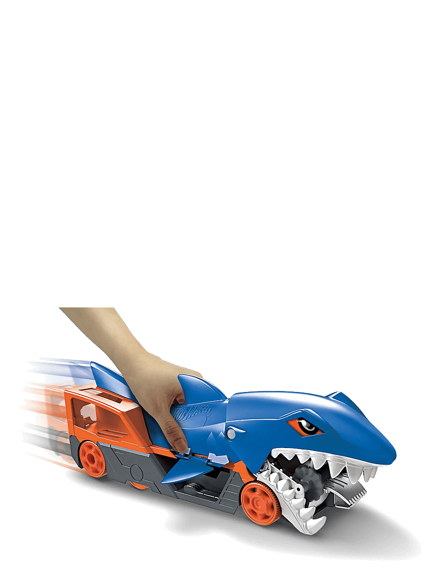 Hot Wheels - City Shark Chomp Transporter Playset & Diecast Car - mänguautod - multi color - 4
