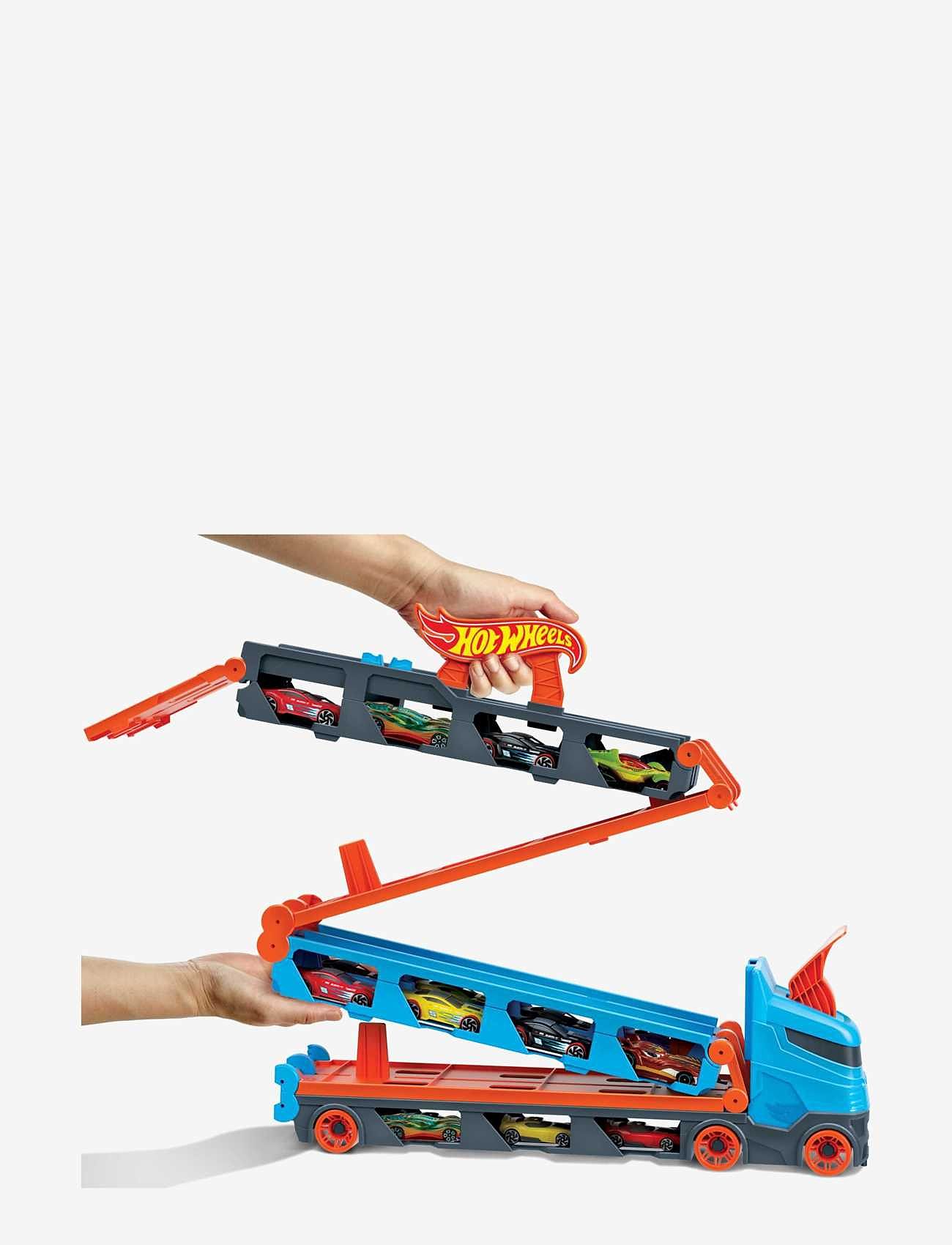 Hot Wheels - City Speedway Hauler Carrier with 3 Toy Cars - kuorma-autot - multi color - 2