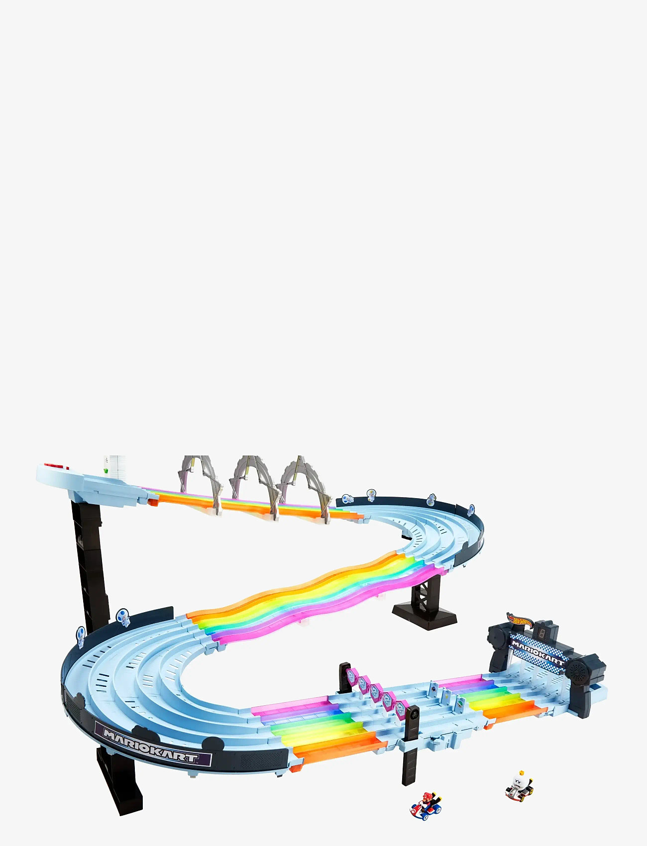 Hot Wheels - Mario Kart Rainbow Road Raceway Set with 2 1:64 Scale Vehicles - racerbaner - multi color - 3