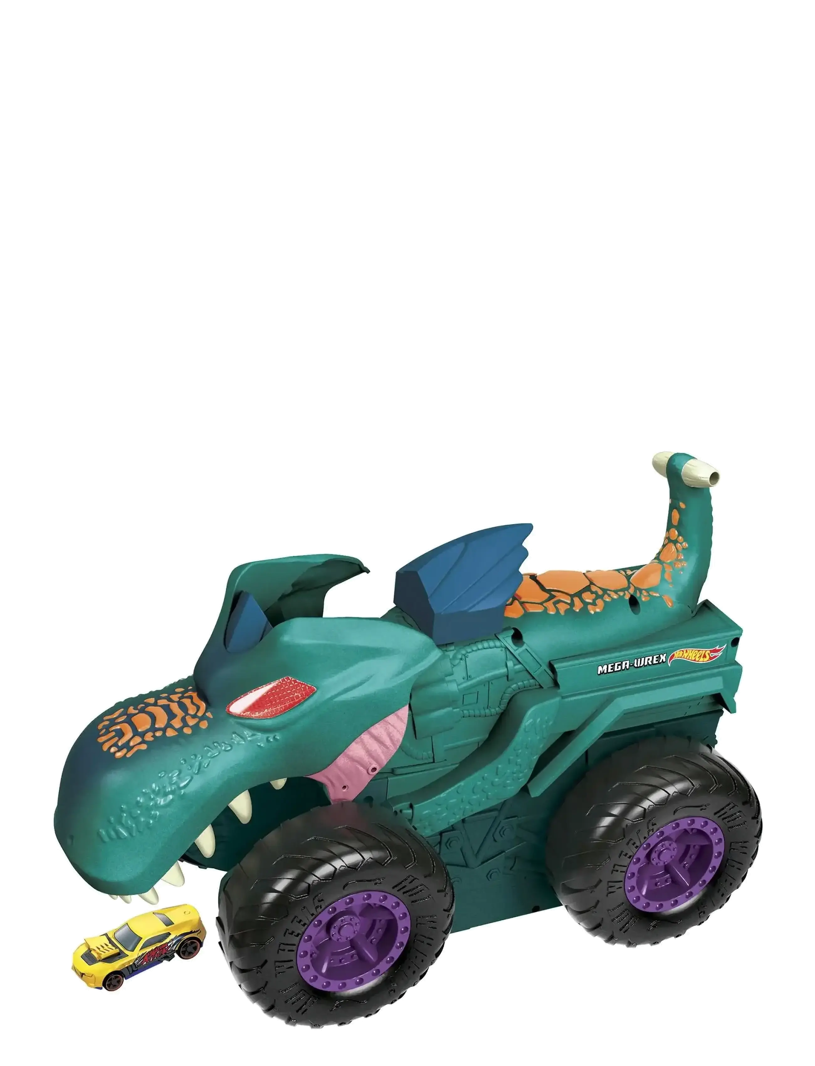 Hot Wheels Monster Trucks Car Chompin’ Mega Wrex Vehicle, For Ages 3 Years & Up, One Size, Toy Cars Vehicles, Mehrfarbig/gemustert - Kinder
