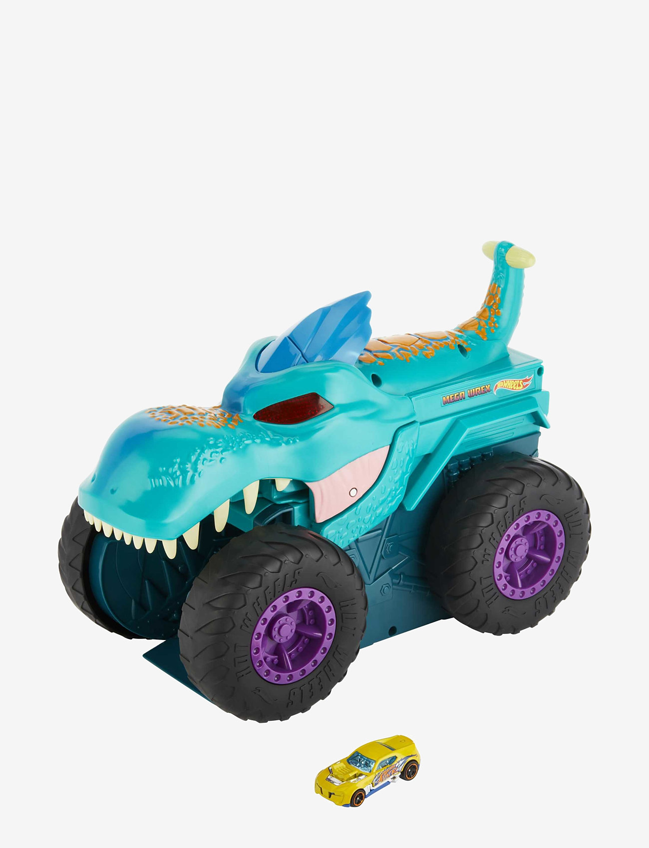Hot Wheels - Monster Trucks Car Chompin' Mega-Wrex Vehicle - legekøretøjer - multi color - 0