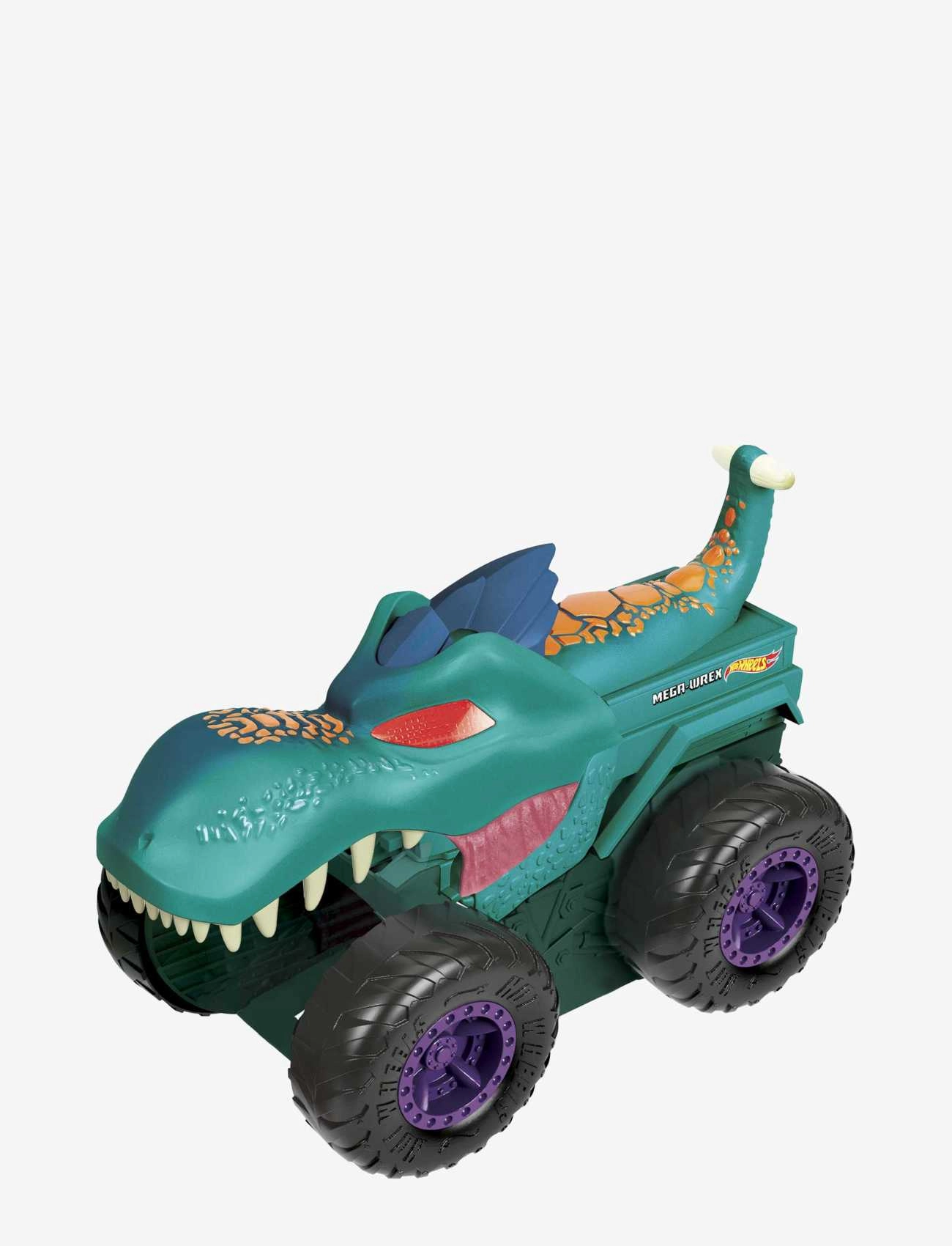 Hot Wheels - Monster Trucks Car Chompin’ Mega Wrex Vehicle, For Ages 3 Years & Up - toy cars - multi color - 1