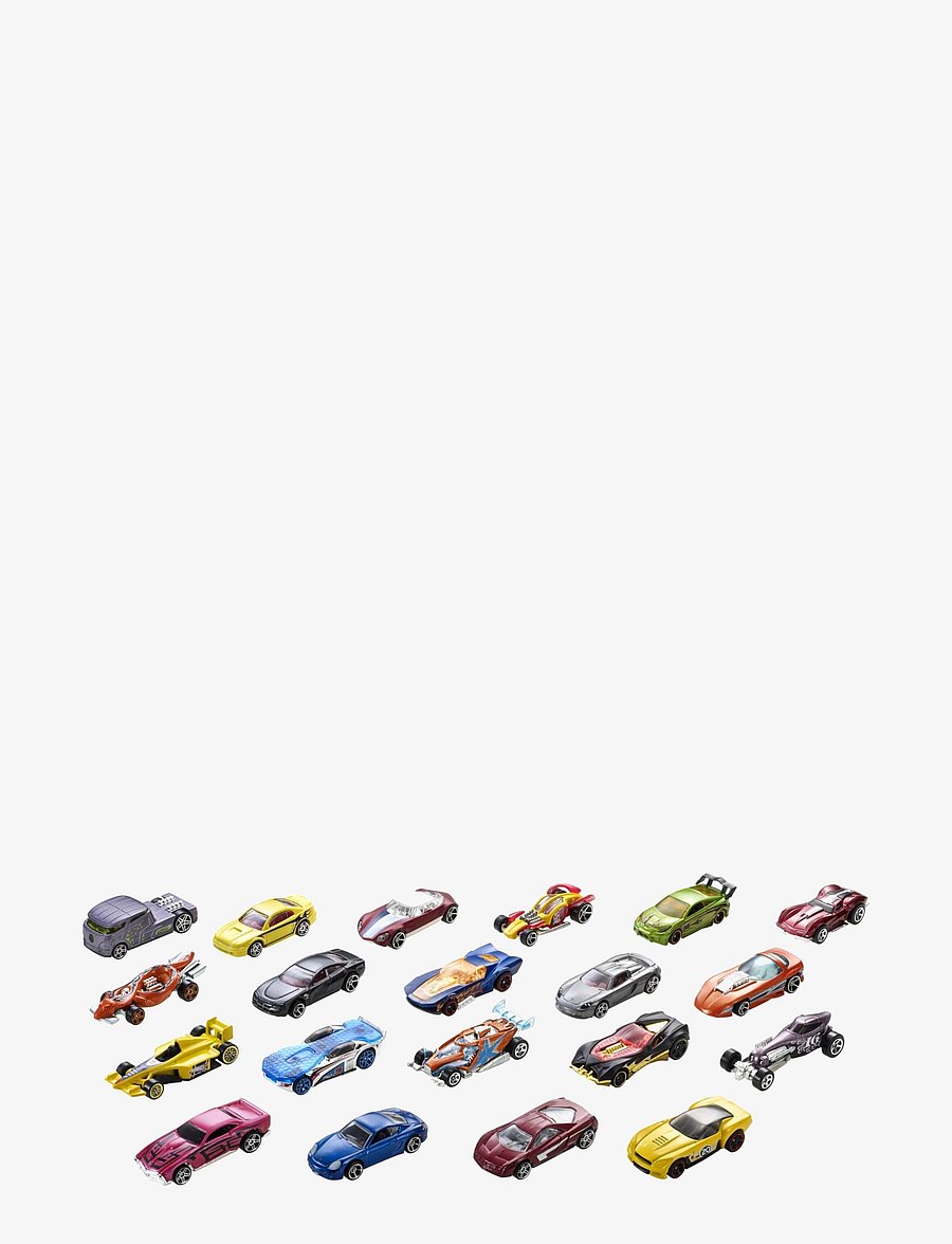 Hot Wheels - 20-Car Pack, 20 1:64 Scale Toy Vehicles for Kids 3 Years & Older - toy cars - multi color - 2