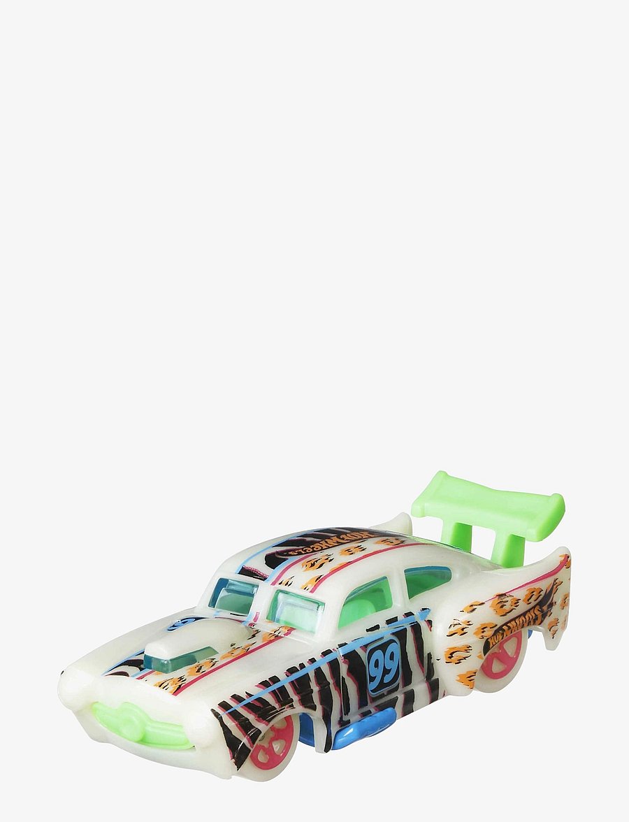 Hot Wheels - Monster Trucks Glow In The Dark Multipack, 10 Toy 1:64 Vehicles: 5 Trucks & 5 Cars - mänguautod - multi color - 3