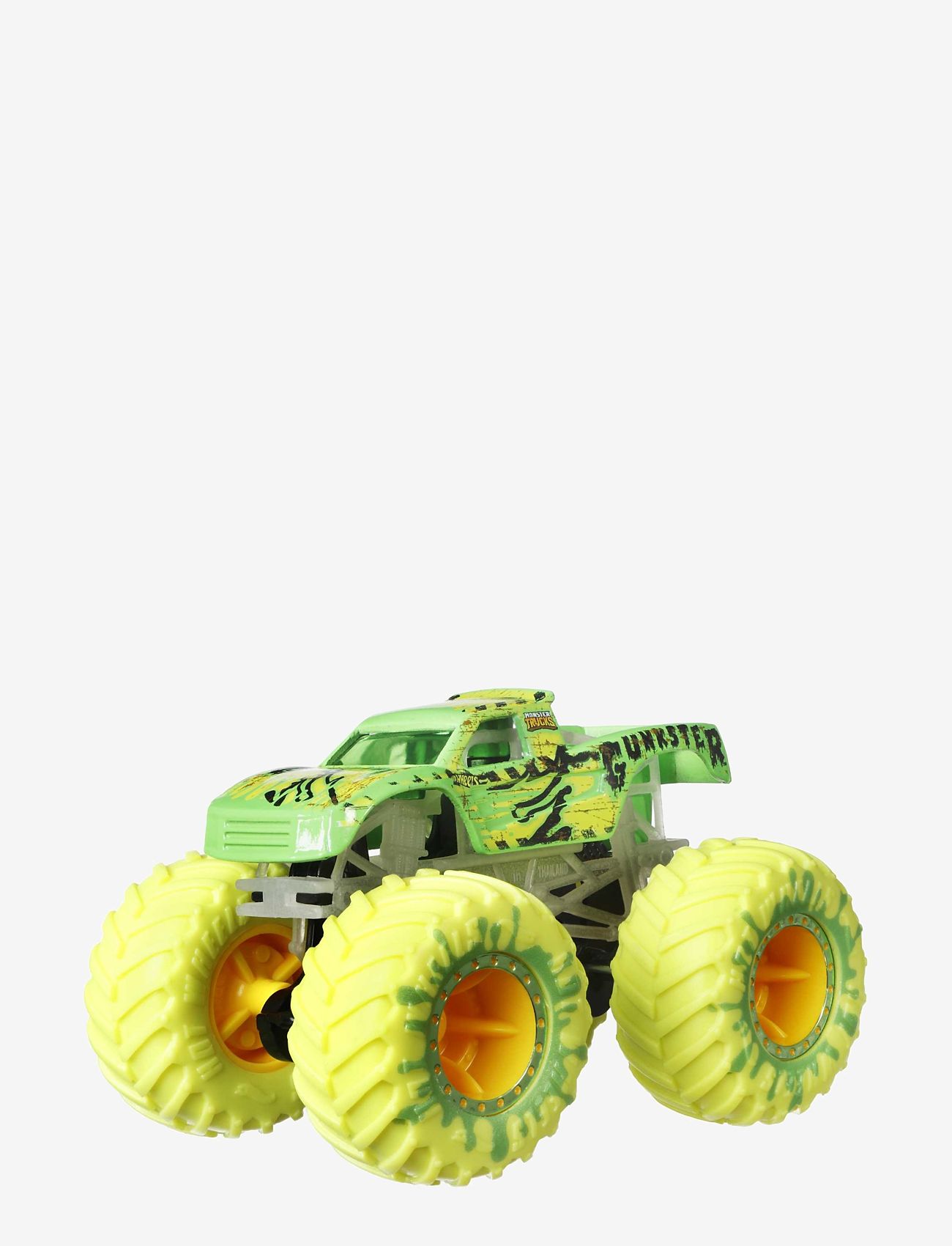 Hot Wheels - Monster Trucks Glow In The Dark Multipack, 10 Toy 1:64 Vehicles: 5 Trucks & 5 Cars - mänguautod - multi color - 4