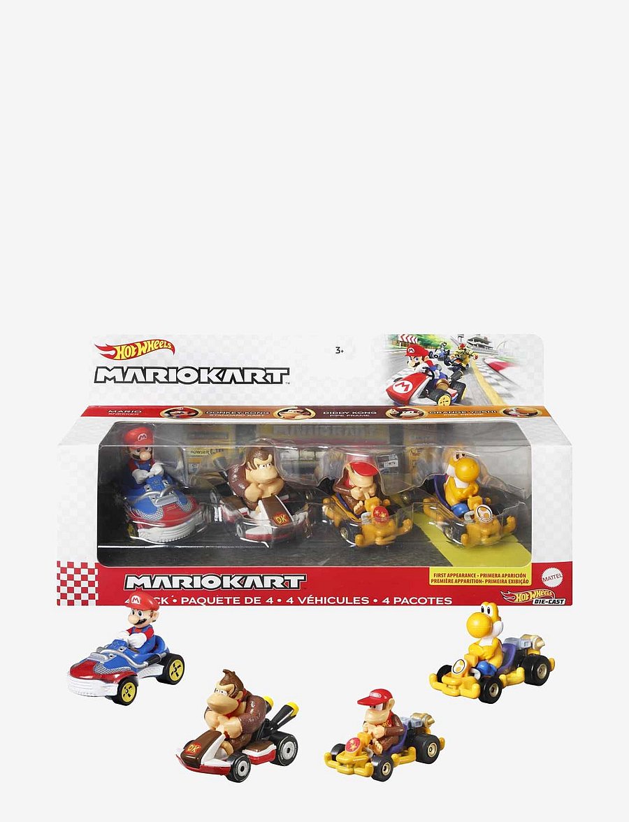 Hot Wheels - Mario Kart Mariokart 4 Pack - multi color - 0
