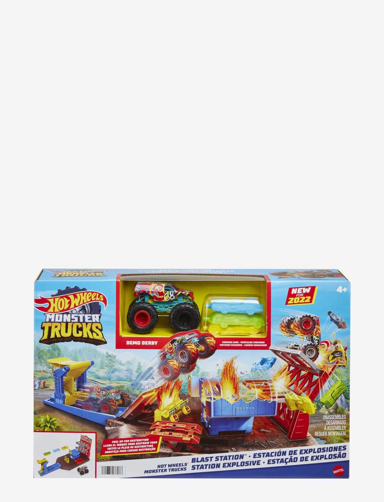 Hot Wheels - Monster Trucks Blast Station Playset - multi color - 4